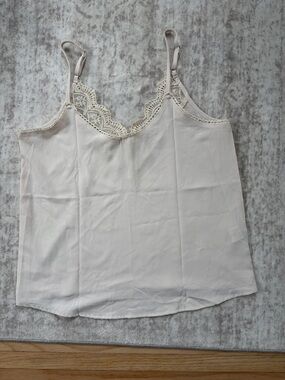 Cream Lace Trim Camisole